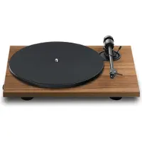 Pro-Ject E1.2, Bæltedrevet pladespiller, Automatisk, Træ, Syntetisk ABS, Aluminium, 33,45 rpm