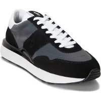 Ralph Lauren Sneaker low 'TRAIN 89' mørkegrå / sort / hvid
