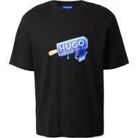 HUGO T-shirt i bomuldsjersey med is-grafik