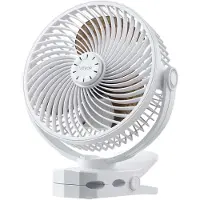 Vevor Bærbar Klipsventilator, Genopladelig Klipsventilator, USB-port med 3 hastigheder og cirkulationstilstand, Stærk Luftstrøm Robust Klemme, Lang Driftstid Til Skrivebord, Golfvogn, Udendørs Camping