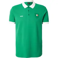BOSS BOSStil mænd. 50559263 Paddy-poloshirt med grønne flagdetaljer (L), Casual, Bomuld, Korte ærmer