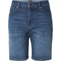 BOSS Regular fit Maine-shorts i blå, smidig denim