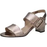 Caprice Heeled sandal, metallic, made of Leather with Block heel, Size 38