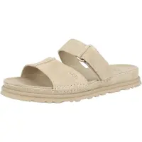 Ugg UGGtil kvinder. 1178590 GoldenGaze Slide sandaler i beige læder (36), Fast, Ruskind, Ingen, Casual