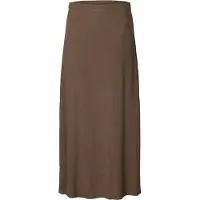 Selected Viva Ankle Linen Blend Højtaljet Langt Nederdel