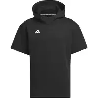 Adidas Dugout Short Sleeve kønsneutral hættetrøje, størrelse XX-Small