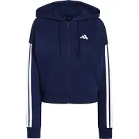Adidas Essentials 3 Stripes French Terry Sweatshirt Med Lynlås