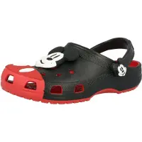 Crocs Træsko 'Mickey Mouse' brandrød / sort / hvid