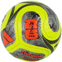 Adidas Fodbold Trionda Pro Vinter VM 2026 Kampbold - Grøn/Sort/Sølv, størrelse Ball SZ. 5