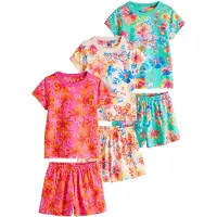Next Nattøj creme / turkis / orange / pink