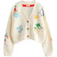 Next Cardigan ecru / azur / gul / grøn