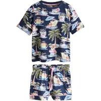 Next Shorty navy / lyseblå / oliven / gammelrosa