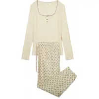 Women´secret Pyjamas creme / pastelgrøn / pastelrød