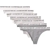 Women´secret String grå / hvid