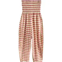 Next Jumpsuit oliven / pink / hvid