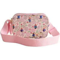 Cath Kidston Skuldertaske 'Paddington Blossom' blå / pastelgrøn / pudder / gammelrosa