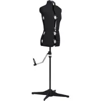 vidaXL justerbar gine kvinde str. S 33-40 sort
