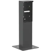 Züblin Hydro stikkontaktsøjle med 2 modul inkl. flange til montage, sort