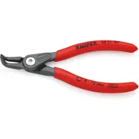 Knipex 48 21 J01, Cirkeltænger, Stødbestandig, Dielektrisk, Krom-vanadium-stål, Plast, Rød, 130 mm