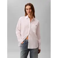Calvin Klein Jeans Bluse 'Relaxed Monogram' hvid