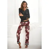 s.Oliver Pyjamas pastelpink / bordeaux / sort