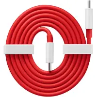 OnePlus Warp Charge USB Type-C Kabel 5481100048 - 1.5m - Rød / Hvid