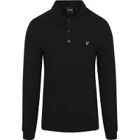 Lyle & Scott Langæret Polo Sort åle
