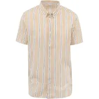 KnowledgeCotton Apparel KnowedgeCotton Appare stribet skjorte i beige Beige måe