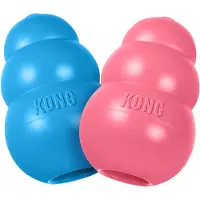 Kong legetøj til hundehvalpe - Größe M, pink + Enhanced Ziggies Puppy M/L (227 g)