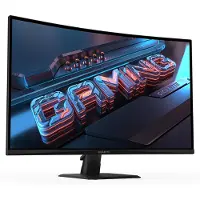 Gigabyte GS32QCA - LED-skærm - 32 (31.5 til at se) - 2560 x 1440 QHD @ 180 Hz - VA - 250 cd/m² - 3500:1 - 1 ms - 2xHDMI, DisplayPort