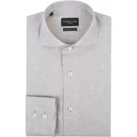 Cavallaro Napoli Firento linnedskjorte greige Beige måle