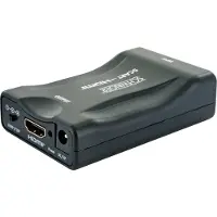 Schwaiger PROFESSIONAL - Video transformer - SCART - HDMI - sort