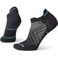 Smartwool W'S Run Zero Cushion Low Ankle sokker, 001 | sort, L
