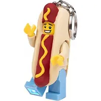 LEGO Nøglering m. Lommelygte - Hot Dog Man - - OneSize - Lommelygter