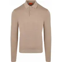 Suitable Compact Cotton poloshirt beige Beige måle