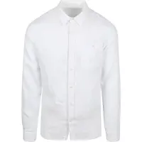 KnowledgeCotton Apparel Hørskjorte Hvid måle