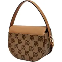 DKNY Skuldertaske 'ECHO' creme / brun / cappuccino