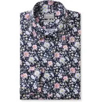 Olymp Luxor skjorte med blomsterprint Blå Flerfarvet Mørkeblå Lyserød måle