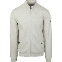 No-excess Jacquard Vest Kridt Grå Off-white måle