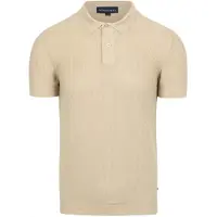 Suitable Respekt Polo Struktureret Strik Beige måle