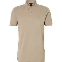 BOSS BOSStil mænd. 50554574 Polo Pio 1 grønbrun (L), Casual, Bomuld, Korte ærmer