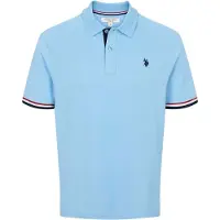 U.S. POLO ASSN. Skjorte ' UMMeo ' lyseblå