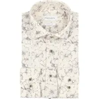 Profuomo skjorte med blomsterprint i beige Beige måle