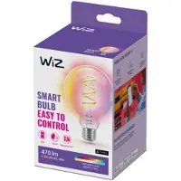 WiZ Connected Full Color G95 E27 Smart Filament Globepære - RGB/16 millioner farver + dæmpbart hvidt LED-lys