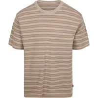 Levi's T-shirt Stribet Vintage Beige Khaki måle