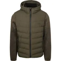 Superdry Superdrytil mænd. M5012293A Storm Hybrid Jacket grøn (L), Casual, Genanvendt polister, Bæredygtig
