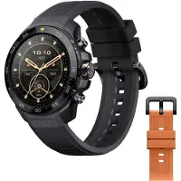 Mibro GS Explorer S - Smart ur med rem - flydende silikone - mørkegrå - håndledsstørrelse: op til 265 mm - display 1.32 - Bluetooth, NFC - 71 g