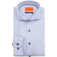 Suitable Skjorte Jacquard Luxe Blå måle