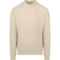 Suitable Suitabe Puover i kogt ud Ecru Off-white måe