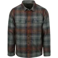 Superdry Superdrytil mænd. M4011050A Miller grøn skjorte (XXL), Casual, Polyester, Lange ærmer